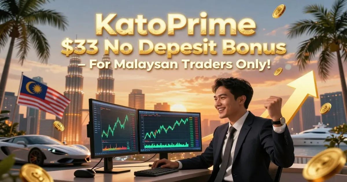 KatoPrime $33 No Deposit Bonus for Malaysian traders only