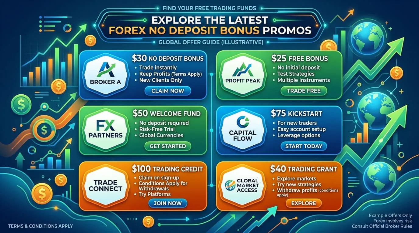 5 Best Latest Forex No Deposit Bonus Deals for New Trader