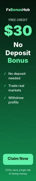 $30 no deposit bonus, claim free trading credit