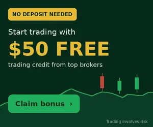 Get $50 free trading credit, no deposit needed